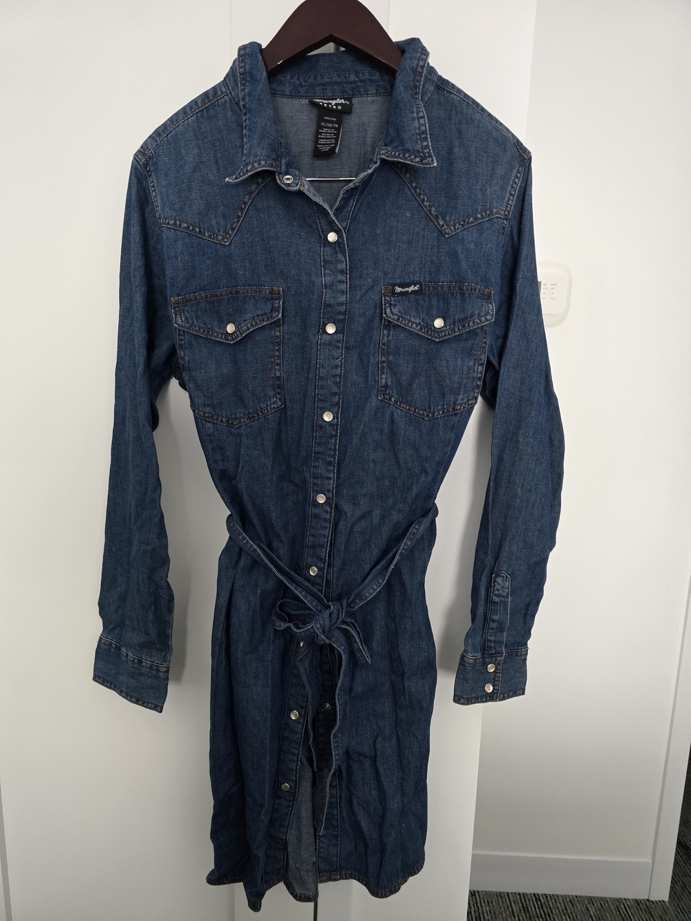Wrangler Dark Blue Denim Shirt Dress
